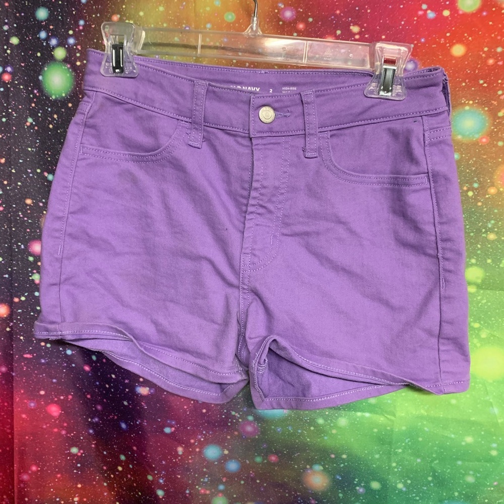 Old Navy High Waist Purple Shorts